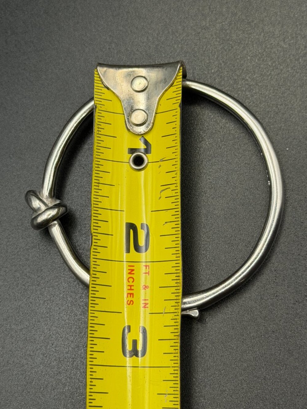 Kate Spade New York Silver Knot Hinged Bangle Bracelet Minimalist Stackable - Picture 6 of 6